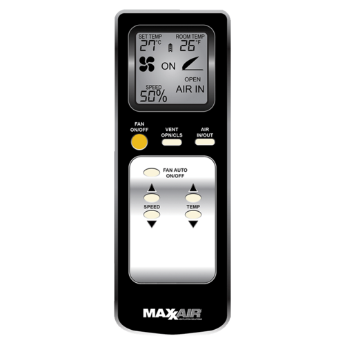 MaxxAir - MaxxFan Deluxe, 350x350mm, Remote Control, Smoke– Southwest  Leisure Spares