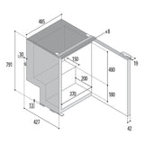 Vitrifrigo C85i Fridge Freezer. 90L 12/24V