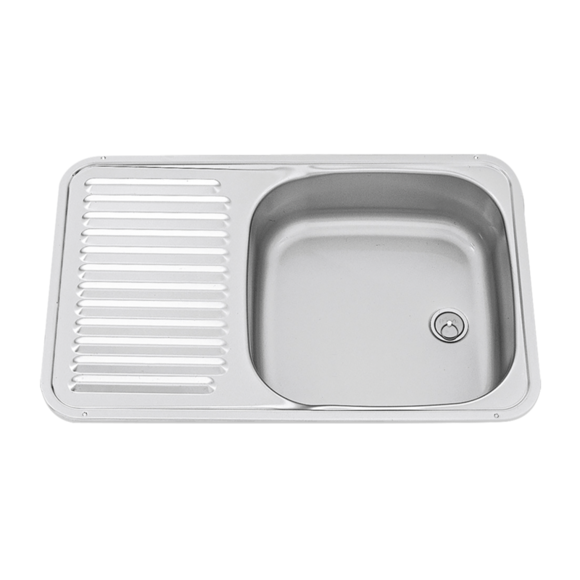 Dometic sink with  integrated drainer