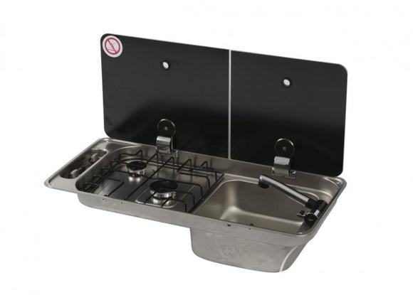 CAN 2 Burner hob with R/H sink FL1401 Including Mixer