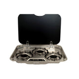 Dometic PI8023 Three burner gas stove with safety glass lid